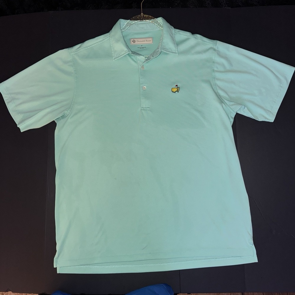 Men's Medium Donald Ross MASTERS Augusta National Logo Golf Polo Shirt